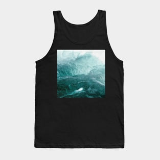 Blue Mountains Abstract Waves Tank Top